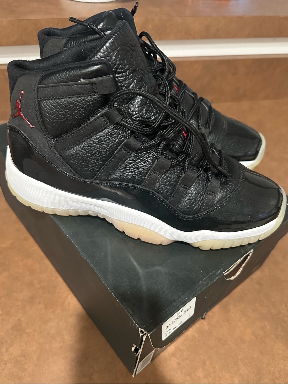Jordan Air Jordan 11 Retro BG Box - Black/White/Red 7Y